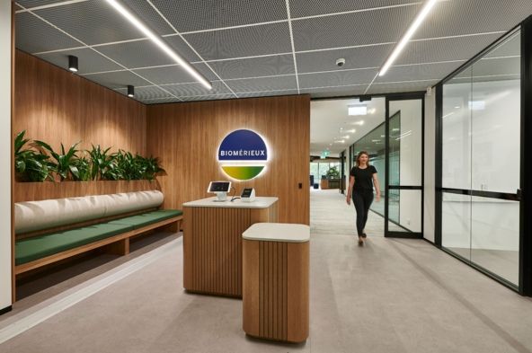 bioMerieux Australia modern interior reception design