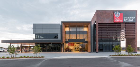 Workplace interior design photography FRNSW Training Academy