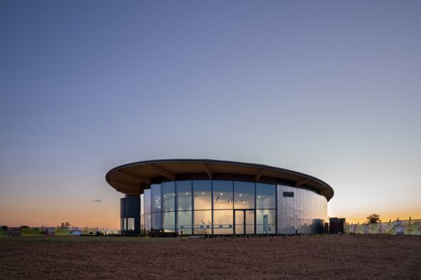 Western Sydney International Experience Centre building design exterior