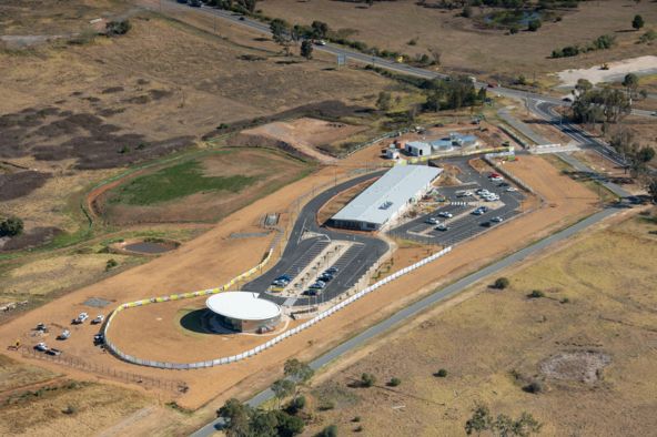 Western Sydney International Experience Centre landscaping and building design