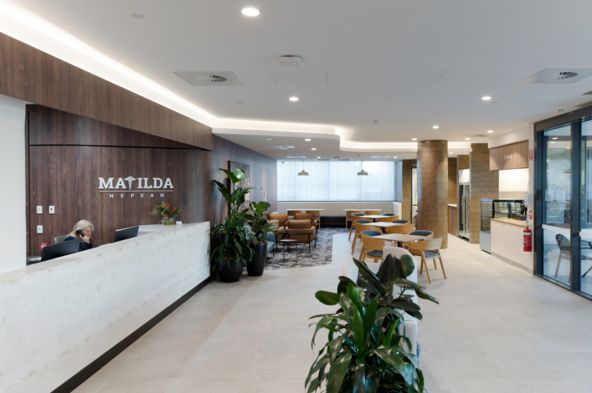 Matilda Nepean Private Hospital interior design for reception
