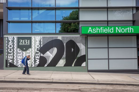 retail architecture design woolworths ashfield facade