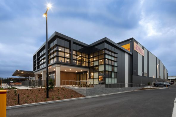 Commercial architecture DHL industrial warehouse