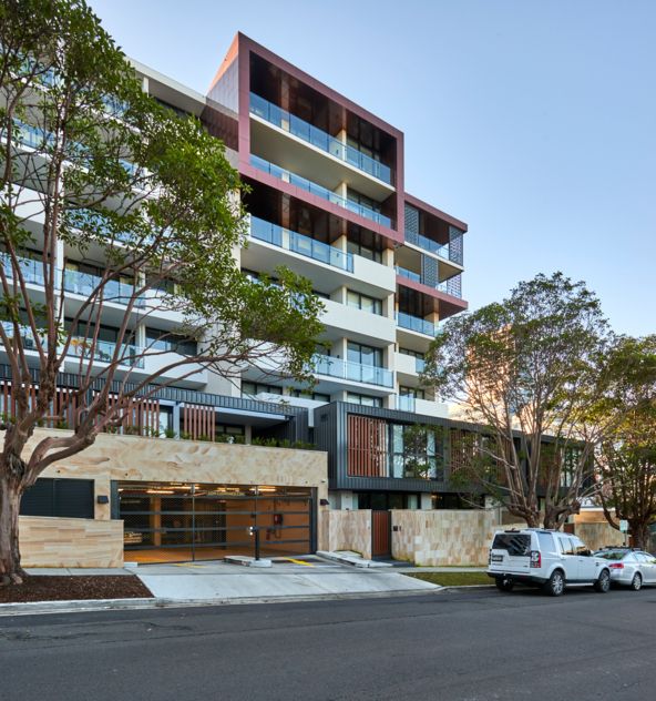 Residential apartment exterior