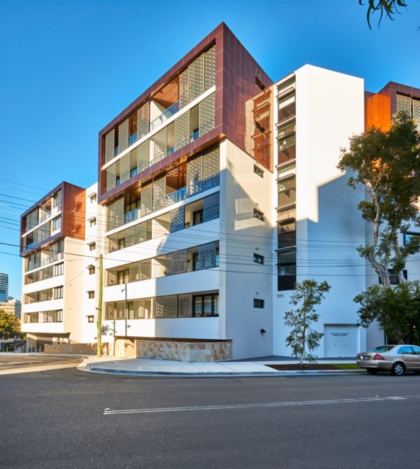 Residential apartment exterior